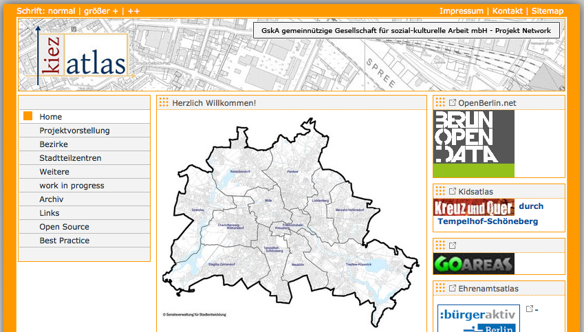 Kiezatlas – Virtueller Stadtplan