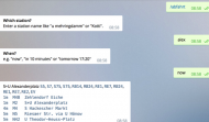 Screenshot des VBB Telegram Bot
