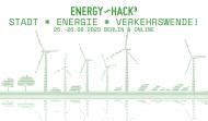 Screenshot der Webseite des EnergyHack^3 Hackathons