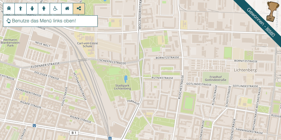 Screenshot Kiez-Karte