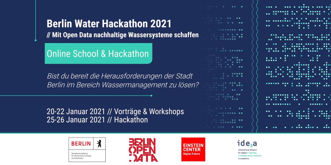 Ankündigung des „Berlin Water Hackathon 2021“